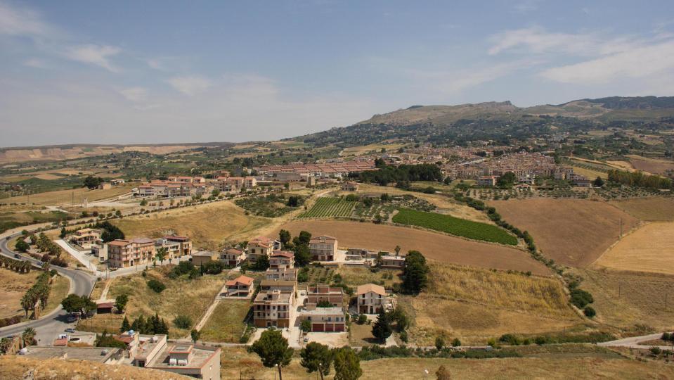 The town of Sambuca is positioned on top of a hill which affords great views of the nearby Mediterranean Sea 