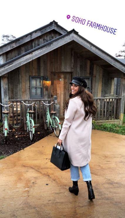  Vicky took Ercan along to Soho Farmhouse with a group of friends