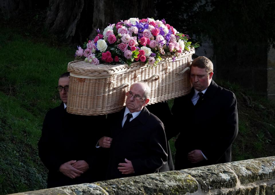  The service allowed friends, family and TV colleagues to celebrate her incredible life