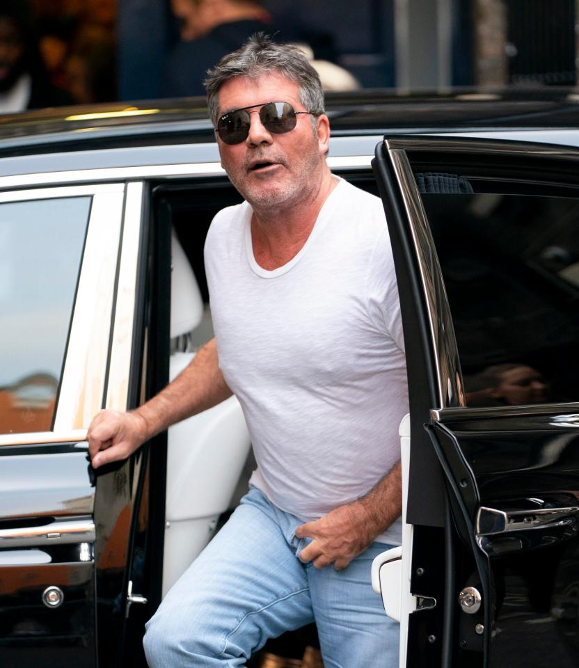  Simon Cowell was left blushing as he stepped out of his luxury car at today's Britain's Got Talent auditions with his flies undone