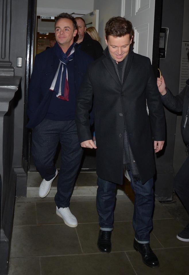  Ant and Dec left the Palladium together following the first day of London auditions