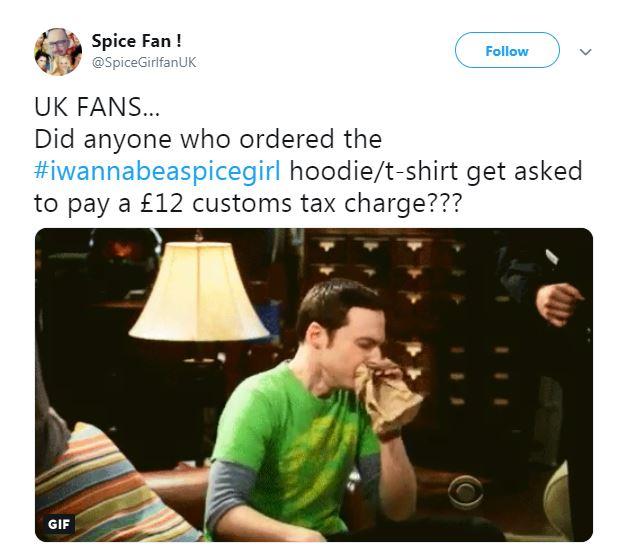  Fans took to Twitter to express their outrage at the 'hidden' customs charge slapped on them in the UK