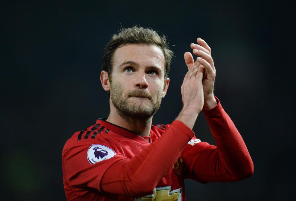  Juan Mata is out of contract at Old Trafford this summer