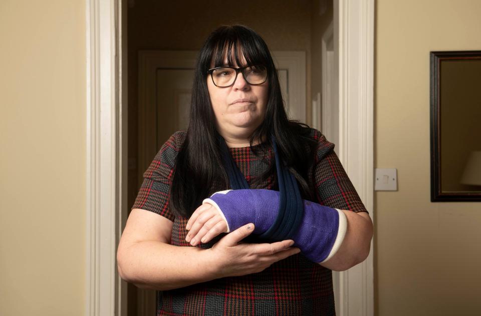 Emma Fairweather, 46, suffered a broken wrist in the smash with Prince Philip's car