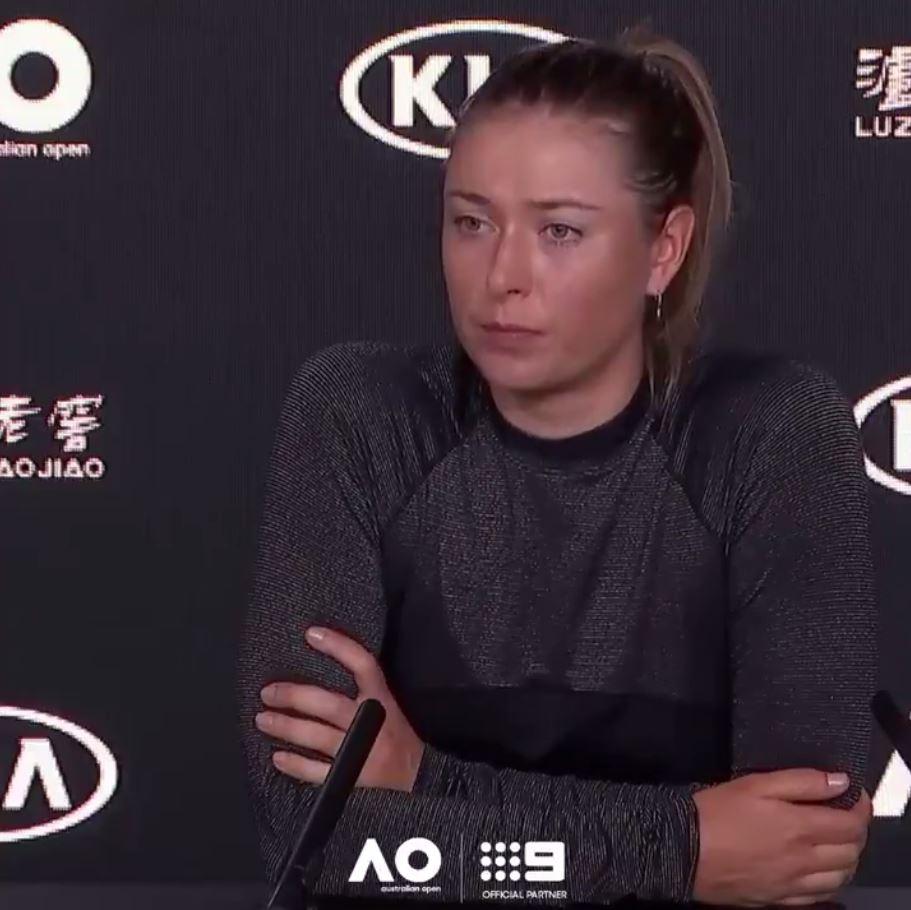 Maria Sharapova refused to answer the questions posed to her