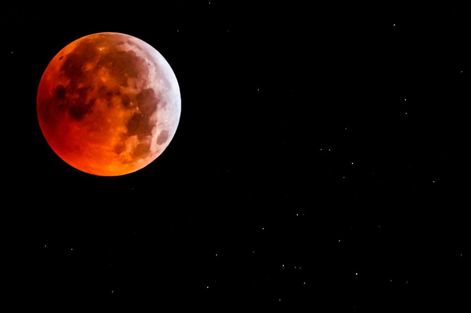  A total lunar eclipse is pictured in Allaman, Switzerland