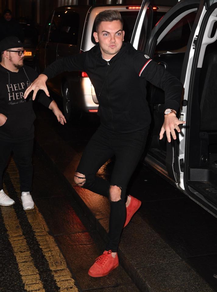  Sam Gowland having fun on their night out