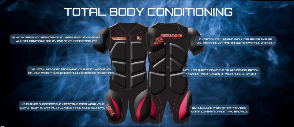  The suit allows those recovering from injury to do full exercise without anyimpact on muscles, ligaments and joints