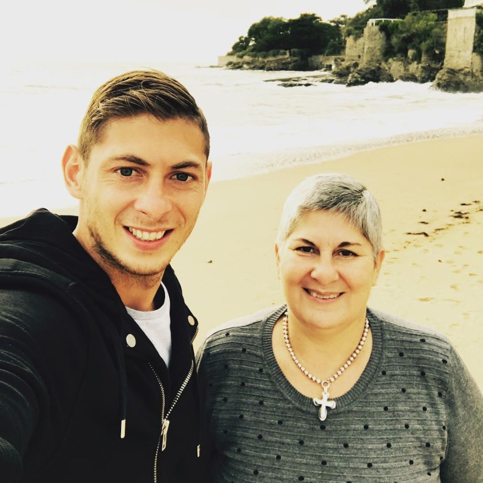 Sala shared this touching picture on Instagram with his mum