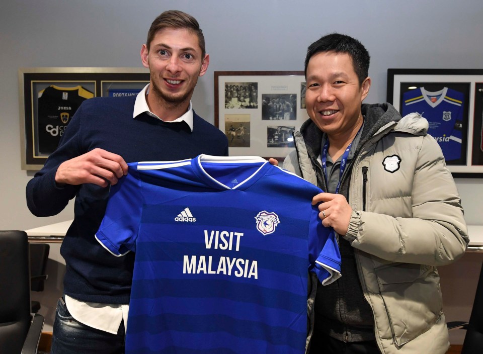 Cardiff CEO Ken Choo (right) said Sala was a ‘significant acquisition’ for the club