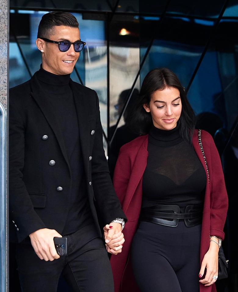  Ronaldo and girlfriend Georgina Rodriguez leave the Madrid court