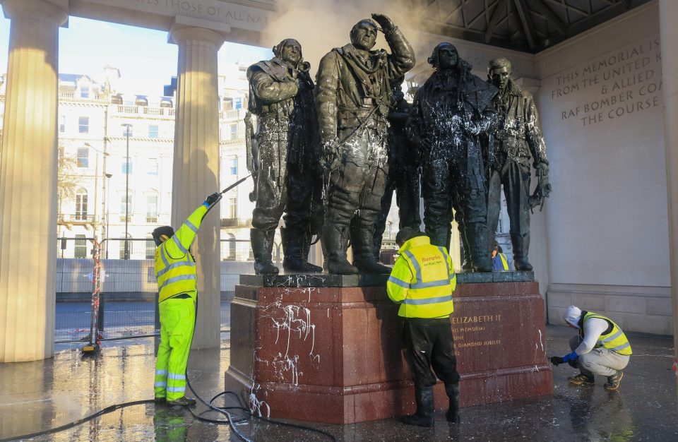 The scumbags who vandalised this War memorial have no idea what true sacrifice means