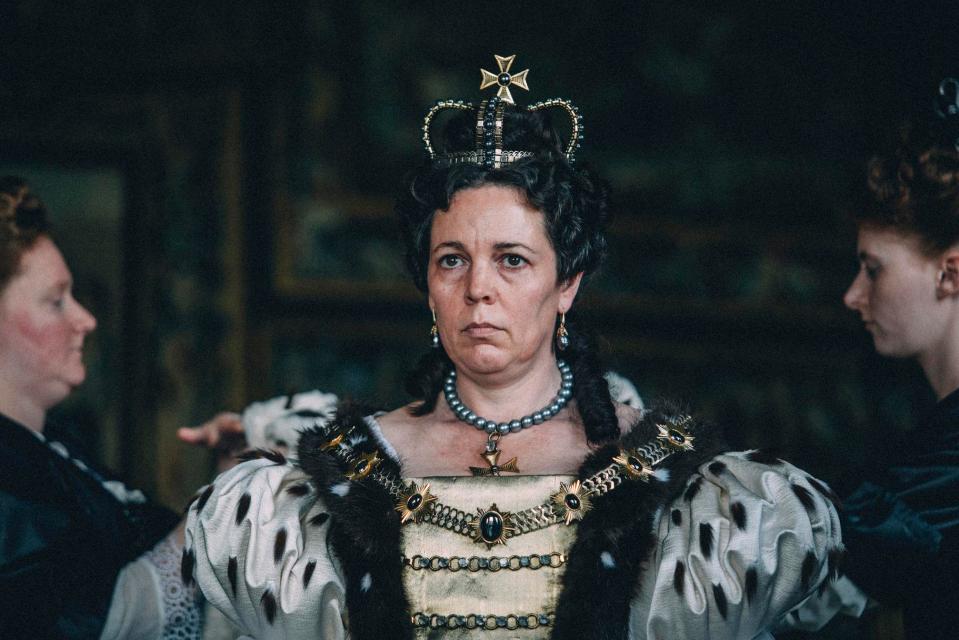  Olivia Colman as Queen Anne in Oscars-tipped film The Favourite