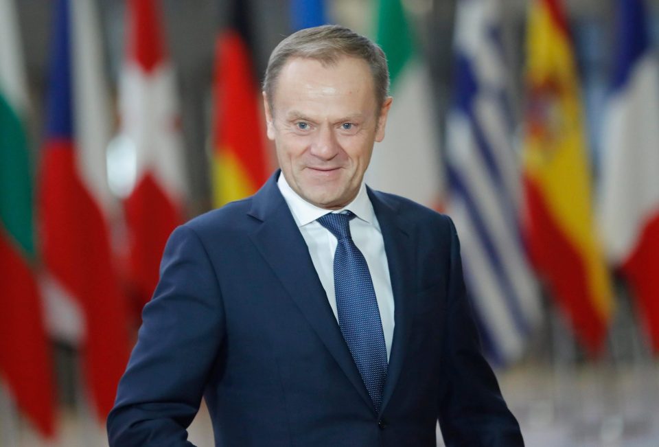 Donald Tusk issued a statement moments after MPs voted to send Theresa May back to re-negotiate the Withdrawal agreement