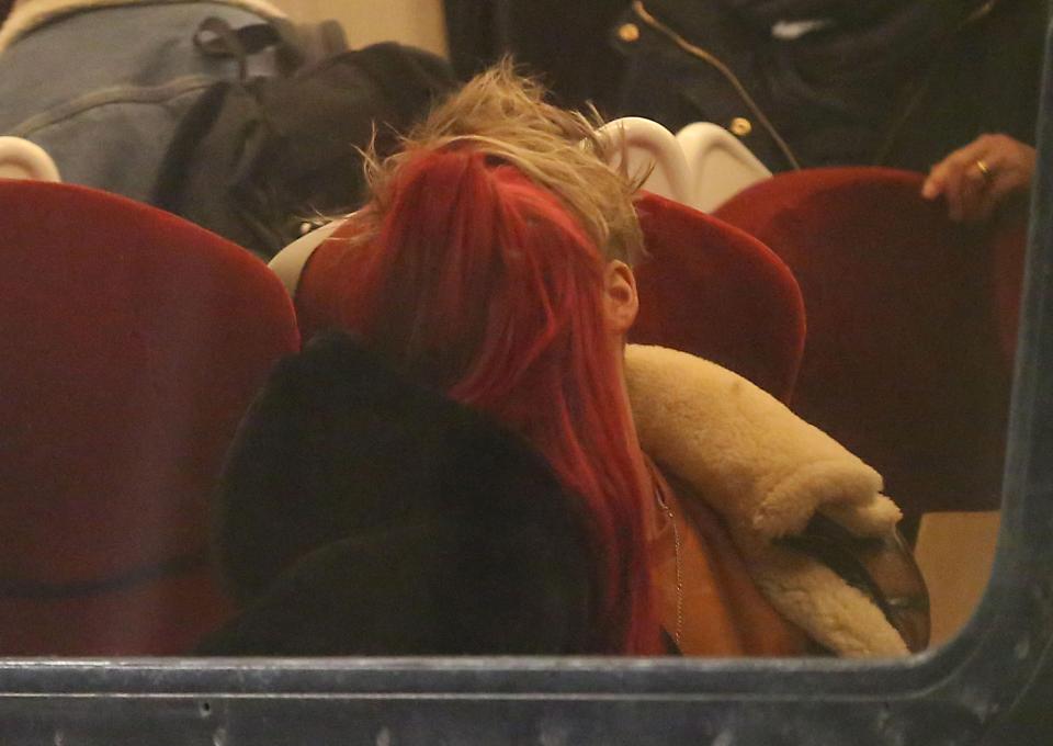  Joe Sugg and Dianne Buswell enjoyed a kiss on the train