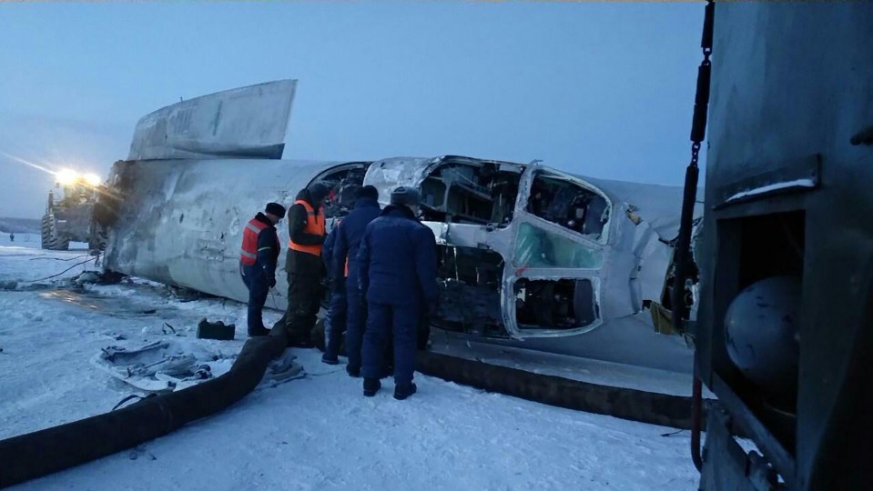 A Russian supersonic Tu-22M3 military bomber has crashed in the Arctic