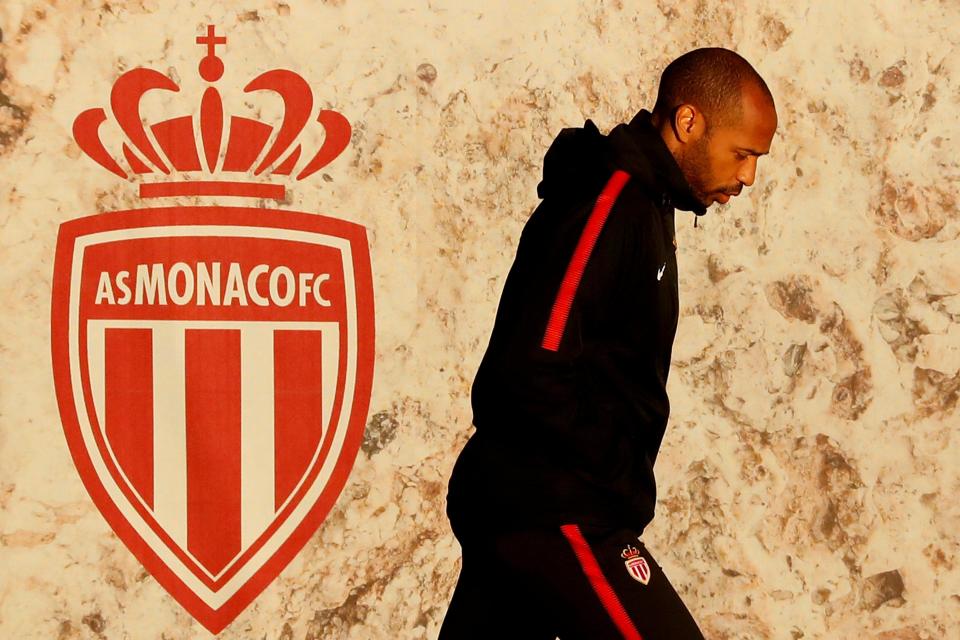  Thierry Henry has been sacked as Monaco boss after three disastrous months