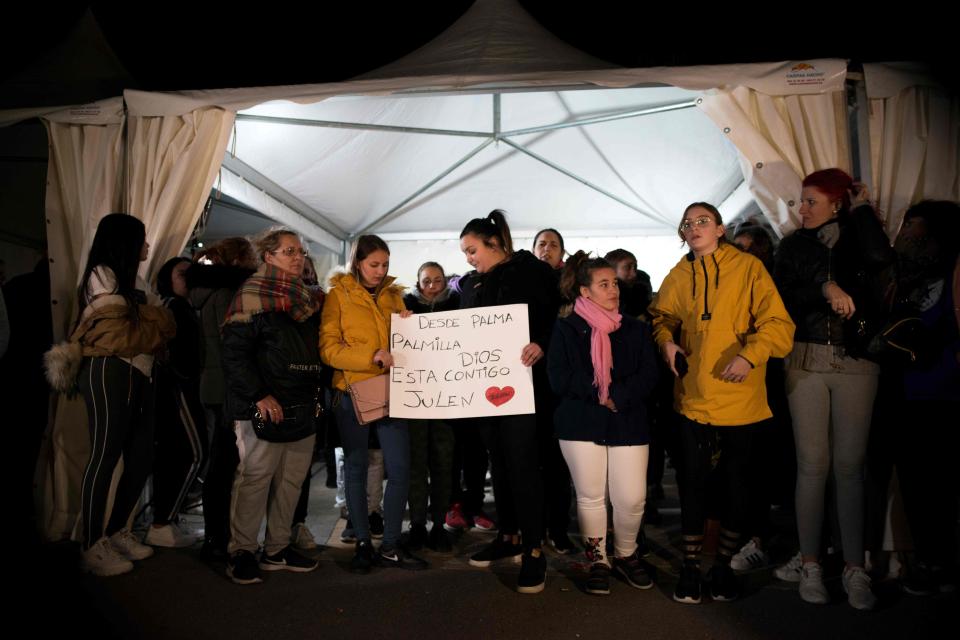  Candlelit vigils have been held throughout Spain following the toddlers fall