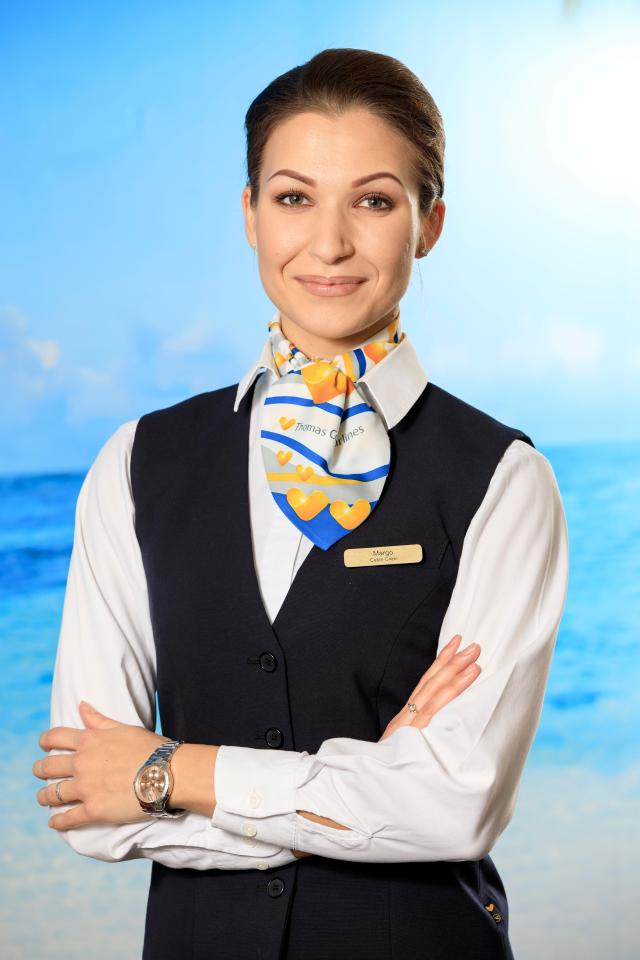  Margarita Rod is part of Thomas Cook's cabin crew and loves her job