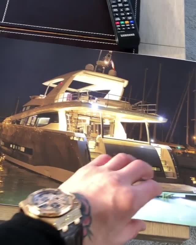  Conor McGregor shows off plans for his amazing £3million new yacht