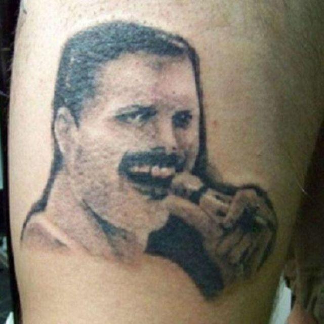  Another fan had a more intricate tattoo of the late icon