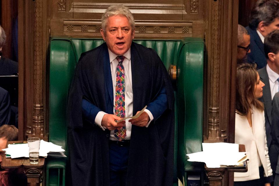 Speaker John Bercow allowed votes on seven of the possible 15 Brexit amendments