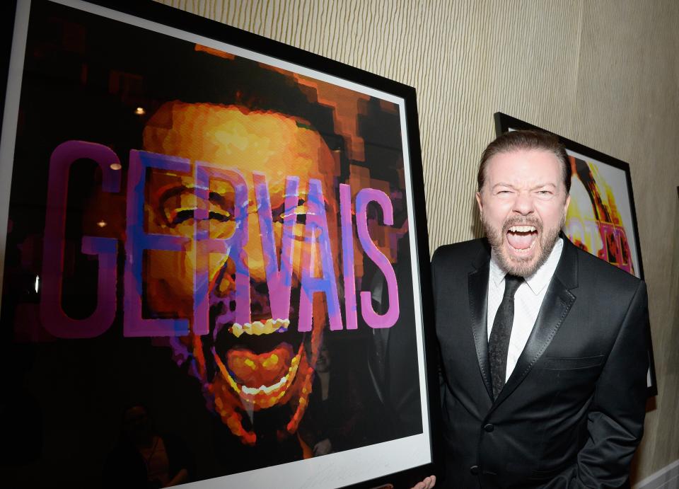  Ricky Gervais has also been painted by Lincoln