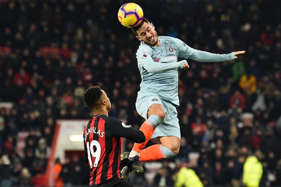  Eden Hazard barely had a sniff in the Premier League clash