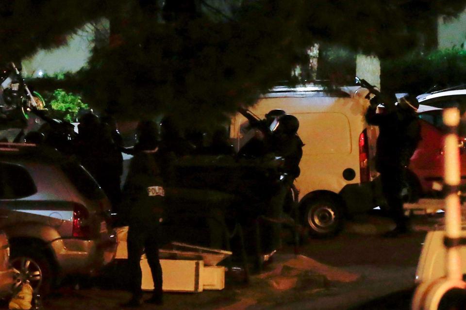  French cops swooped on a home after the gunman opened fire