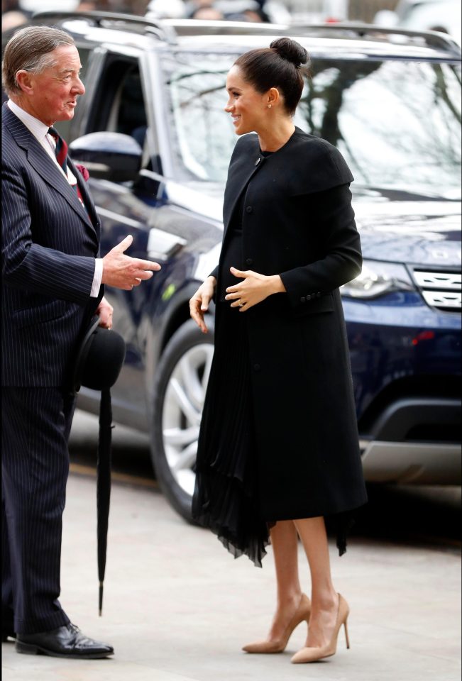  The Duchess donned the same coat she wore for the Remembrance Service