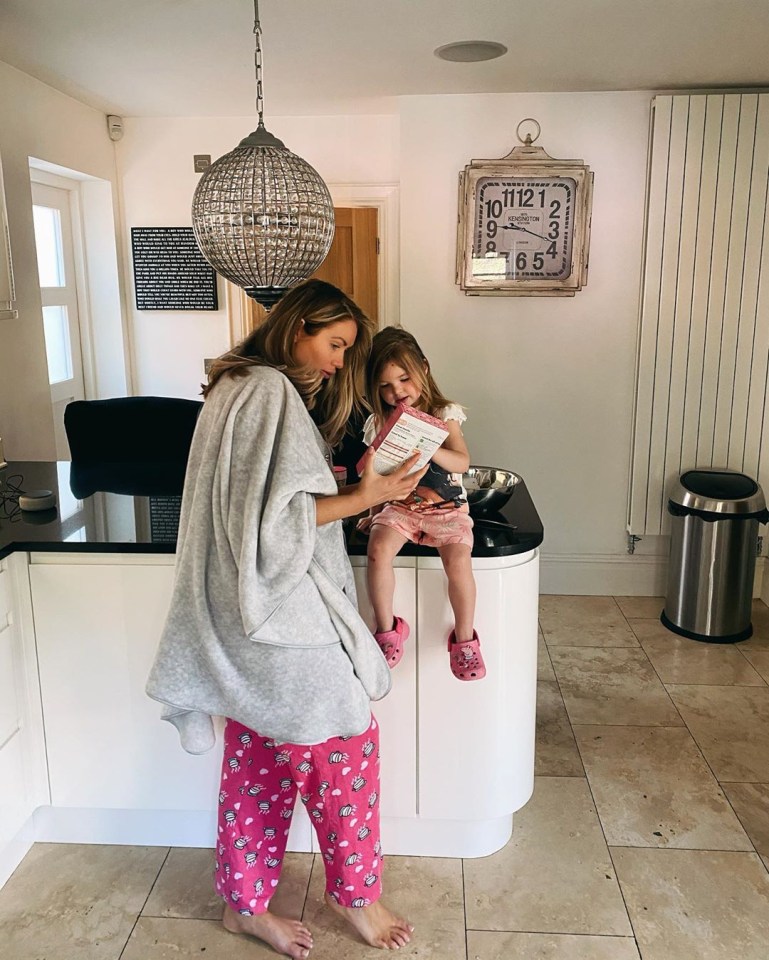  The Towie star lives with daughter Polly and son Ritchie