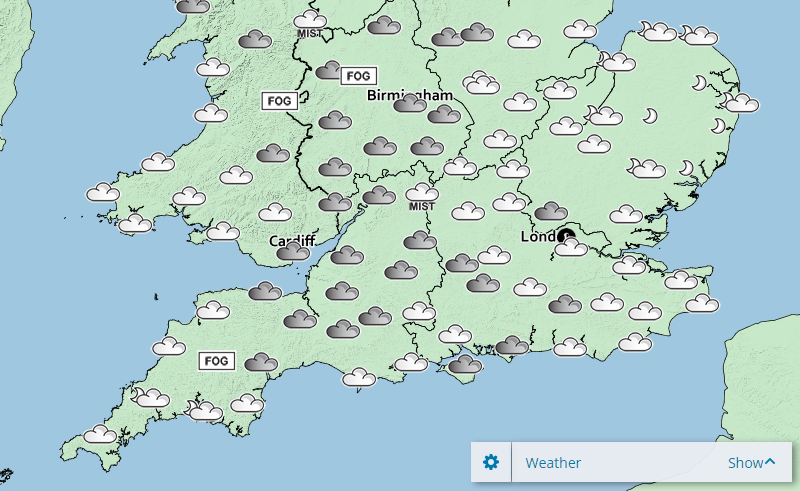  While the south will also have more cloud coverage on Sunday morning