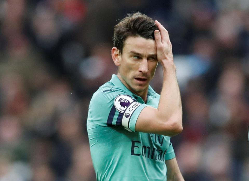  Laurent Koscielny was not happy with his team-mates after the 1-0 defeat at West Ham