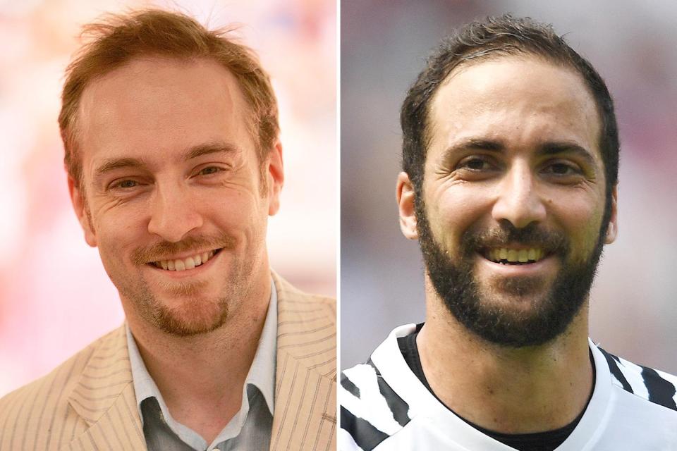 Spooky that Gonzalo Higuain looks like magic man Derren Brown