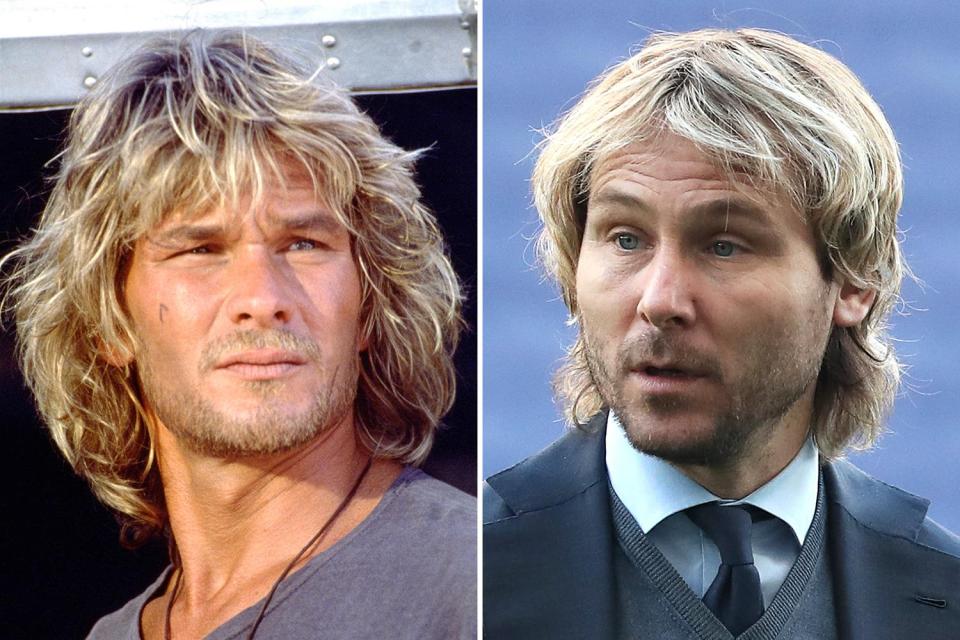 Pavel Nedved looks like the reincarnation of Point Break-era Patrick Swayze