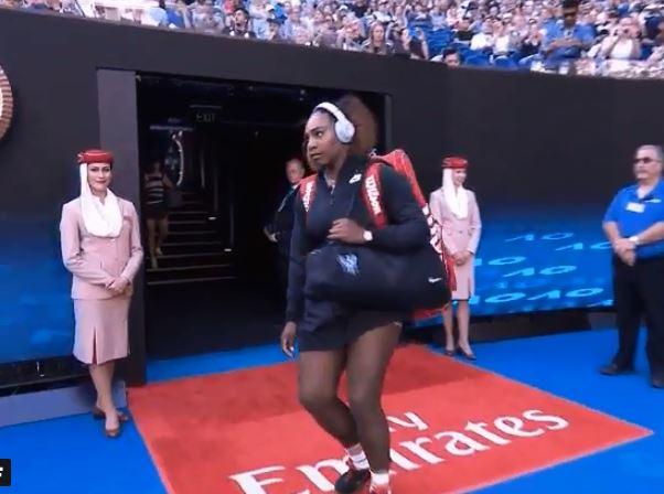 The penny hilariously dropped for Serena as she realised her mistake