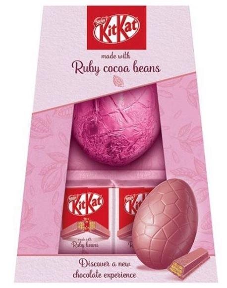 The new KitKat ruby chocolate Easter egg will go on sale later this month