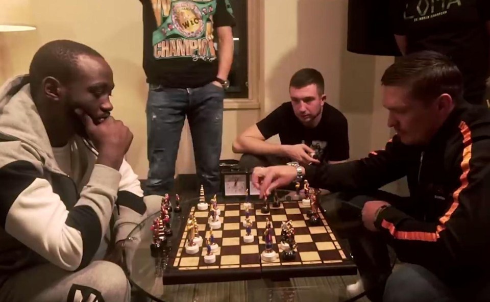 Crawford takes on fellow boxing champ, Ukraine’s Oleksandr Usyk in a game of chess