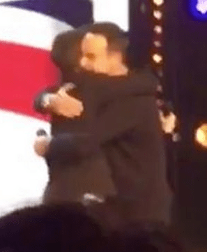  Ant struggled to keep his emotions in check as he hugged his old pal