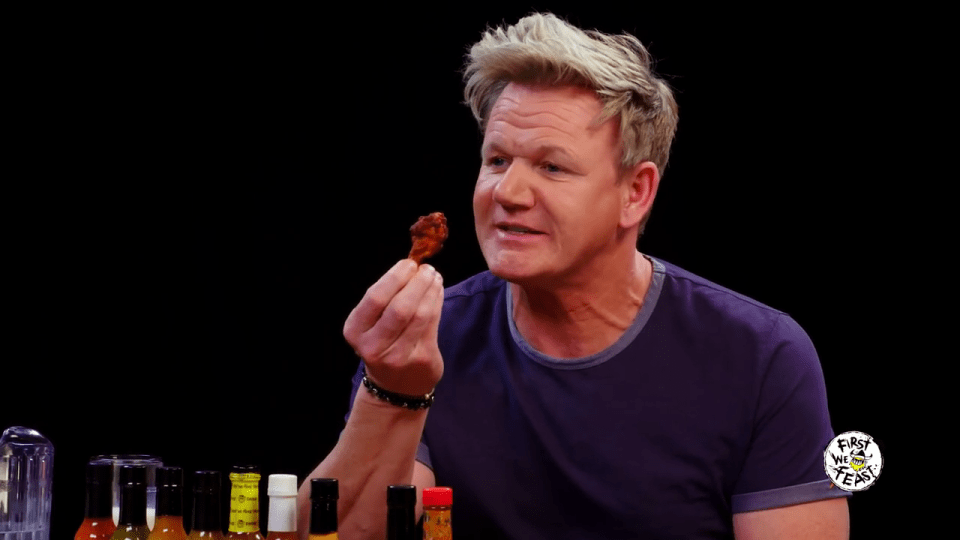  Gordon took on the Hot Ones challenge and won - sort of