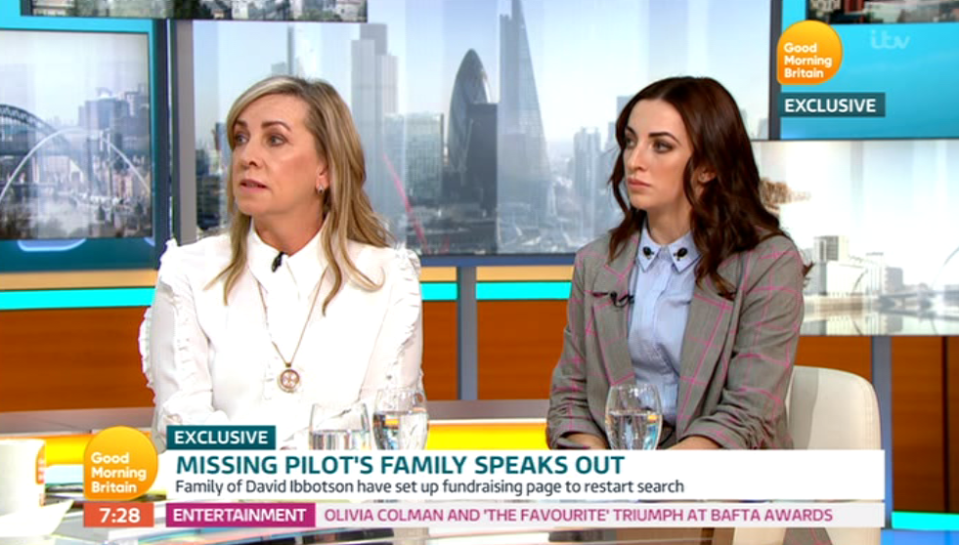  David Ibbotson's daughter Danielle and wife Nora broke down in tears as they vowed to keep searching for him