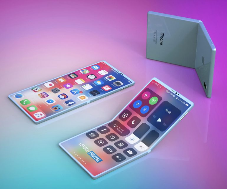  3D renders of a foldable iPhone have been mocked up by designers