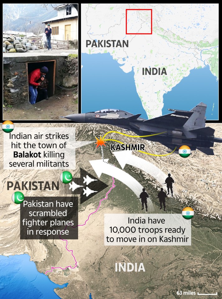 The air strikes could spark a new conflict between India and Pakistan