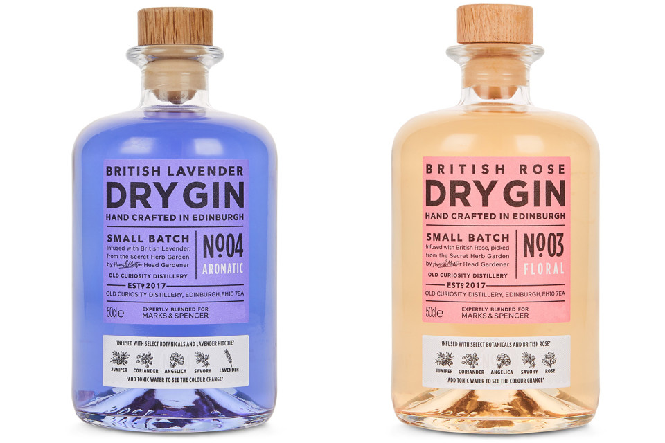 M&S is selling its two colour-changing gins for just £15 for Mother's Day