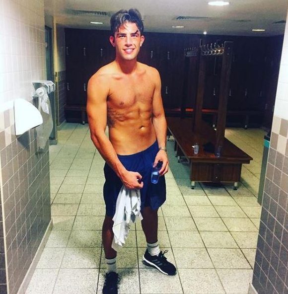  His comments come as the ITV2 reality star posted a throwback snap showing off his washboard abs