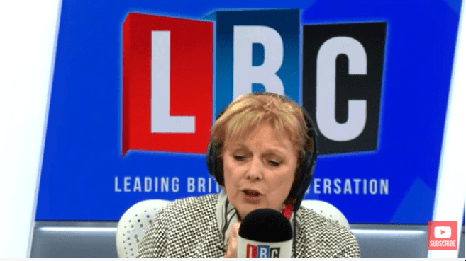  Anna Soubry was pelted with fuming callers today over her quitting