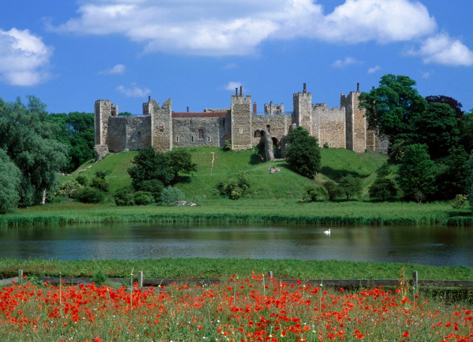  Ed and Cherry tied the knot in their childhood village Framlingham, Suffolk