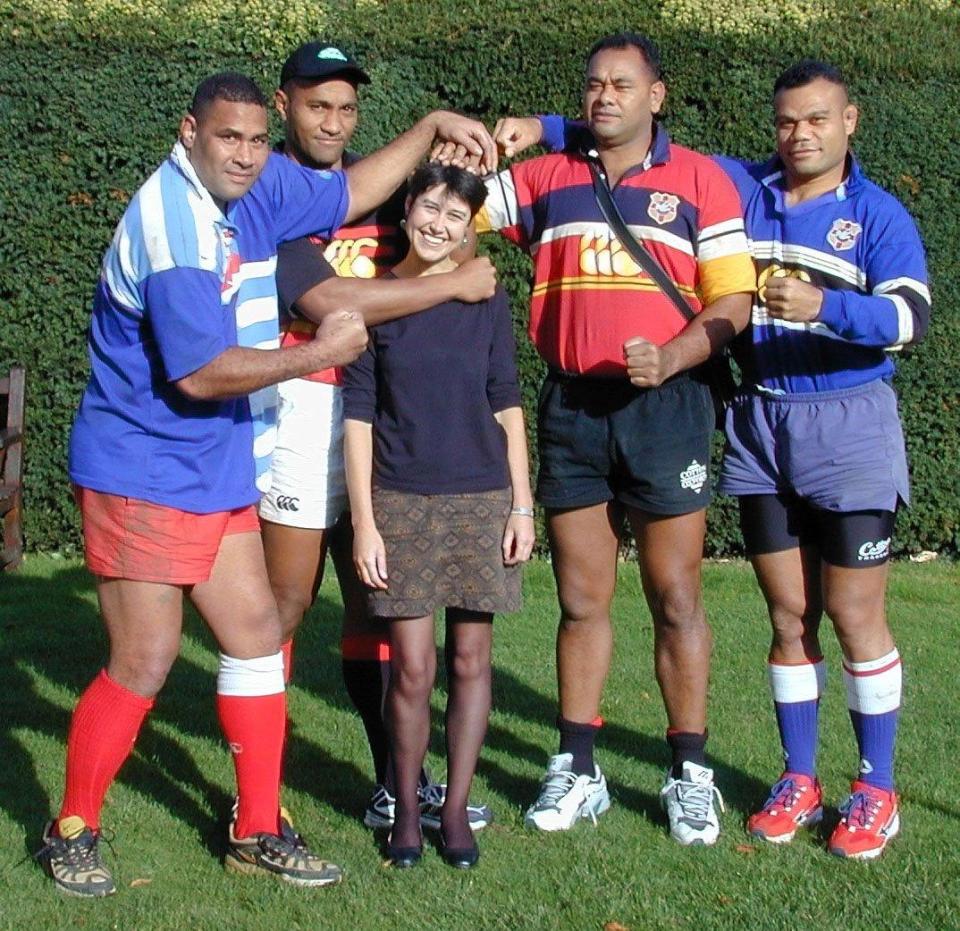 Even the might of the Tonga rugby team didnt scare Vikki off when she swooped in back in 2009