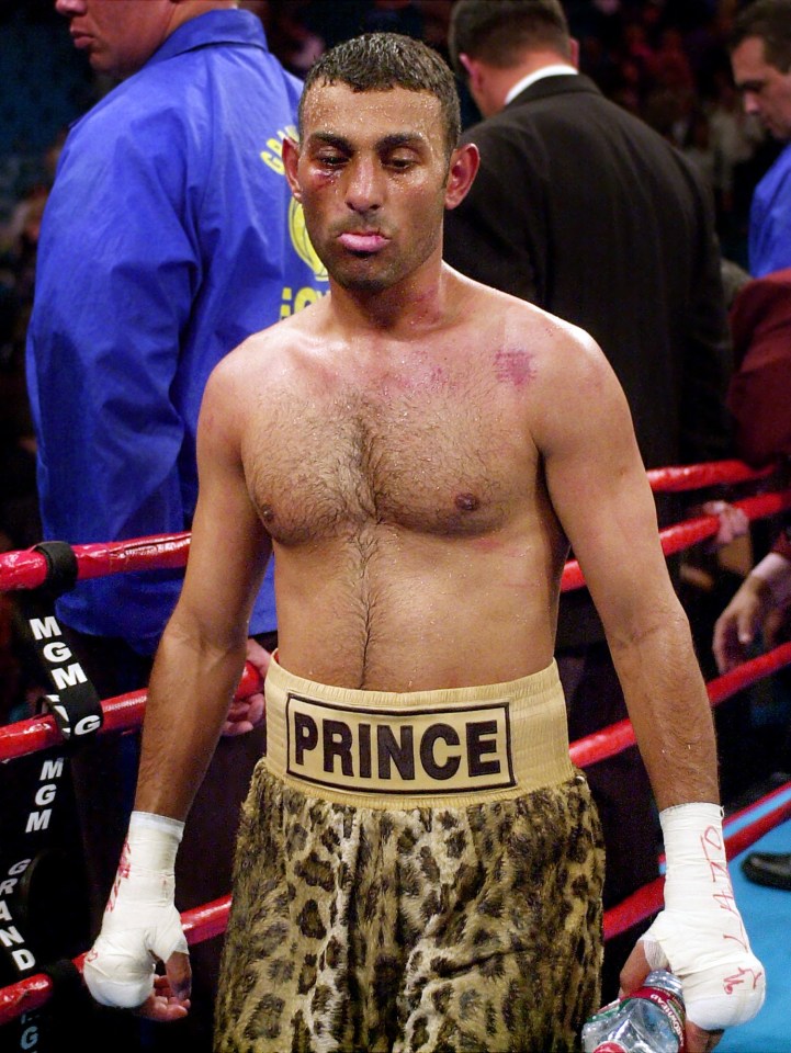 Prince Naseem was also defeated in Las Vegas during his IBO featherweight championship bout in 2001