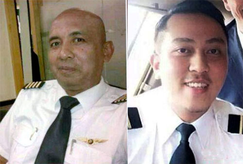  One theory suggests either captain Zaharie Ahmad Shah, left, or co-pilot Fariq Abdul Hamid took over the plane